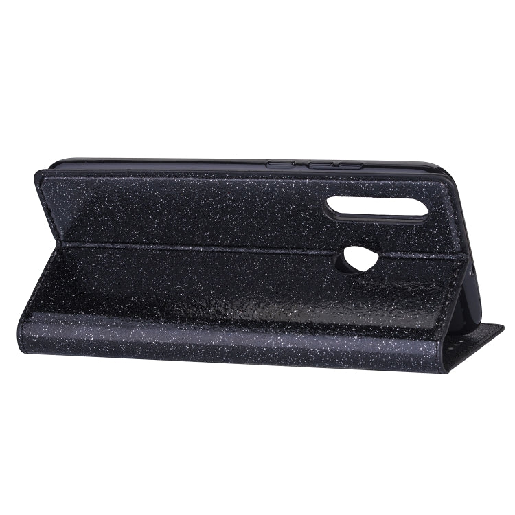 Ultrathin Glitter Magnetic Horizontal Flip Leather Case with Holder & Card Slots, For Samsung Galaxy A40S