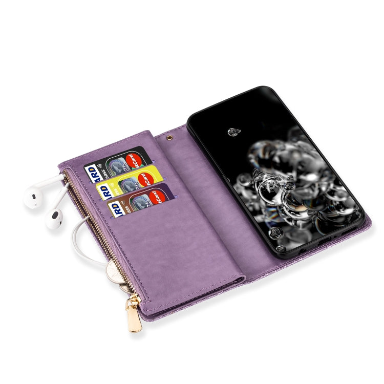 Multi-card Slots Starry Sky Laser Carving Glitter Zipper Horizontal Flip Leather Case with Holder & Wallet & Lanyard, For Samsung Galaxy A51, For Samsung Galaxy A81 / Note 10 Lite / M60s, For Samsung Galaxy A91 / S10 Lite / M80s                        ...