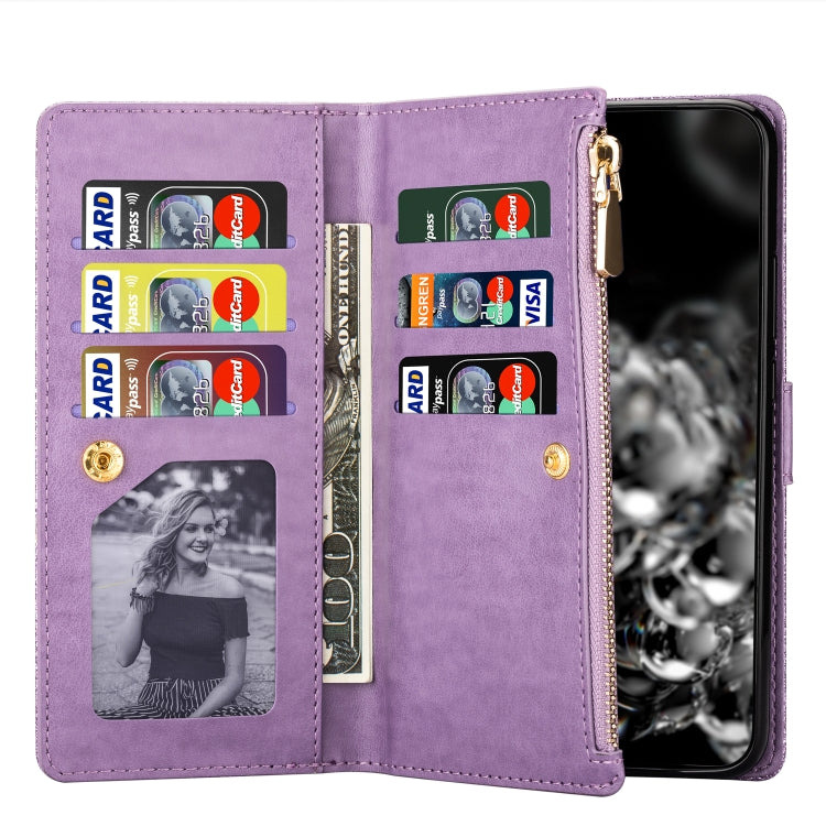 Multi-card Slots Starry Sky Laser Carving Glitter Zipper Horizontal Flip Leather Case with Holder & Wallet & Lanyard, For Samsung Galaxy A51, For Samsung Galaxy A81 / Note 10 Lite / M60s, For Samsung Galaxy A91 / S10 Lite / M80s                        ...