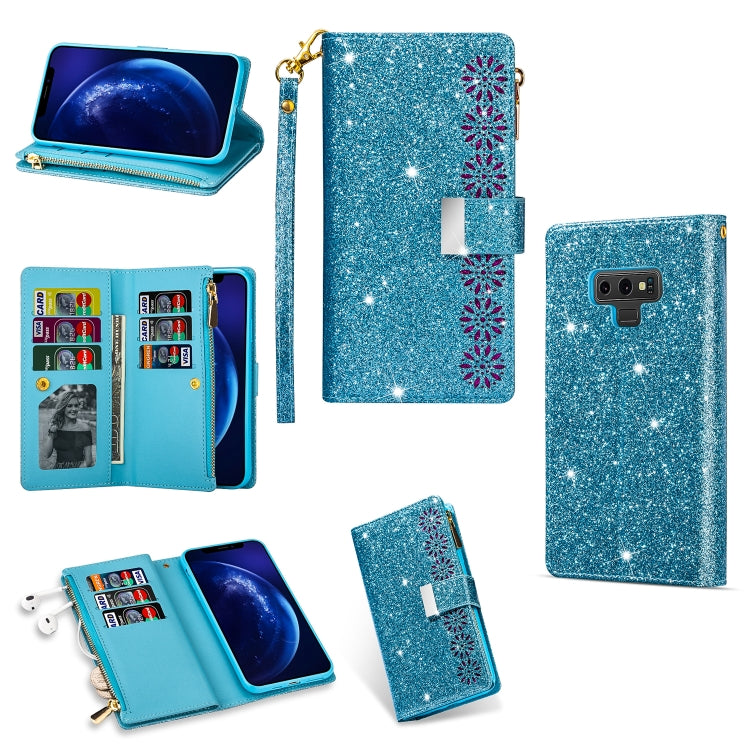 Multi-card Slots Starry Sky Laser Carving Glitter Zipper Horizontal Flip Leather Case with Holder & Wallet & Lanyard, For Samsung Galaxy A51, For Samsung Galaxy A81 / Note 10 Lite / M60s, For Samsung Galaxy A91 / S10 Lite / M80s                        ...