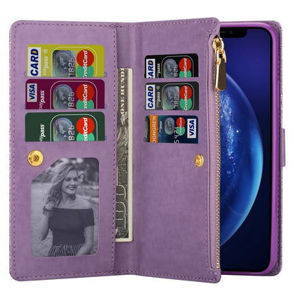 Multi-card Slots Starry Sky Laser Carving Glitter Zipper Horizontal Flip Leather Case with Holder & Wallet & Lanyard, For Samsung Galaxy S20+, For Samsung Galaxy S20 Ultra