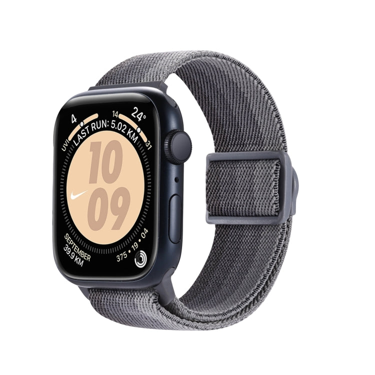 Carbon Fiber Texture Snap Buckle Nylon Watch Band, For Apple Watch Series 9 41mm, For Apple Watch Ultra 49mm, For Apple Watch Series 8 41mm