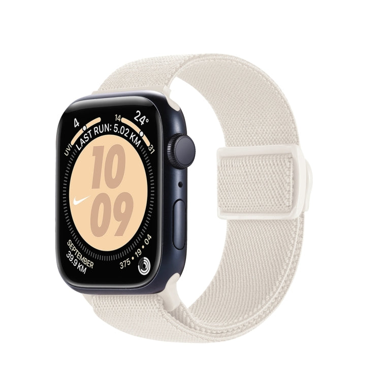Carbon Fiber Texture Snap Buckle Nylon Watch Band, For Apple Watch Series 9 41mm, For Apple Watch Ultra 49mm, For Apple Watch Series 8 41mm