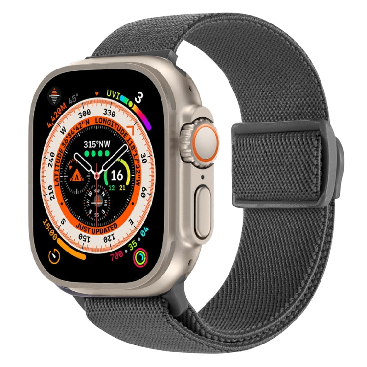 Carbon Fiber Texture Snap Buckle Nylon Watch Band, For Apple Watch Series 9 41mm, For Apple Watch Ultra 49mm, For Apple Watch Series 8 41mm