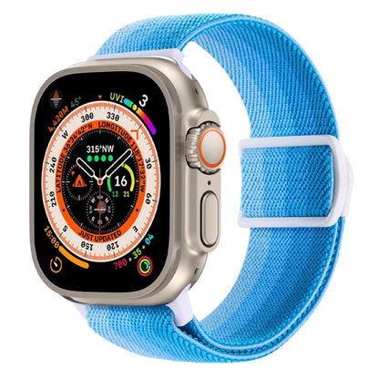 Carbon Fiber Texture Snap Buckle Nylon Watch Band, For Apple Watch Series 9 41mm, For Apple Watch Ultra 49mm, For Apple Watch Series 8 41mm