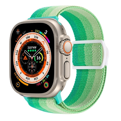 Carbon Fiber Texture Snap Buckle Nylon Watch Band, For Apple Watch Series 9 41mm, For Apple Watch Ultra 49mm, For Apple Watch Series 8 41mm
