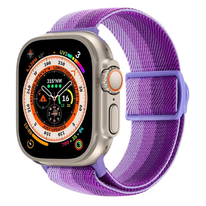 Carbon Fiber Texture Snap Buckle Nylon Watch Band, For Apple Watch Series 9 41mm, For Apple Watch Ultra 49mm, For Apple Watch Series 8 41mm