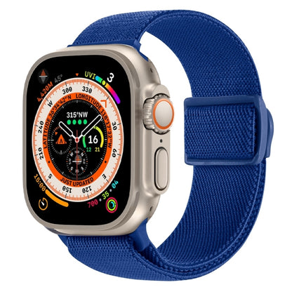 Carbon Fiber Texture Snap Buckle Nylon Watch Band, For Apple Watch Series 9 41mm, For Apple Watch Ultra 49mm, For Apple Watch Series 8 41mm