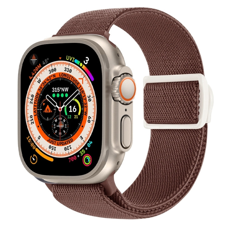 Carbon Fiber Texture Snap Buckle Nylon Watch Band, For Apple Watch Series 9 41mm, For Apple Watch Ultra 49mm, For Apple Watch Series 8 41mm