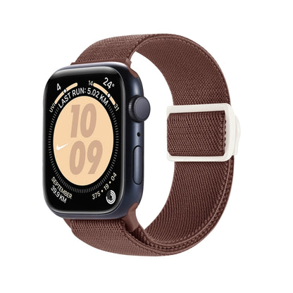 Carbon Fiber Texture Snap Buckle Nylon Watch Band, For Apple Watch SE 44mm, For Apple Watch Series 6 40mm, For Apple Watch Series 6 44mm
