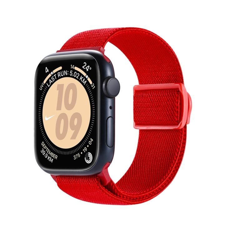 Carbon Fiber Texture Snap Buckle Nylon Watch Band, For Apple Watch Series 4 40mm, For Apple Watch Series 3 38mm, For Apple Watch Series 3 42mm