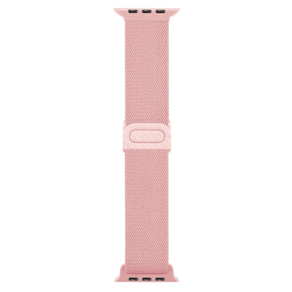 Carbon Fiber Texture Snap Buckle Nylon Watch Band, For Apple Watch 38mm