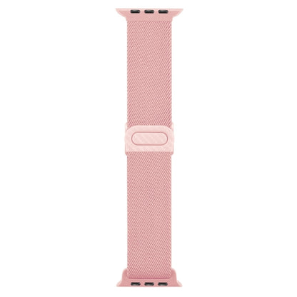 Carbon Fiber Texture Snap Buckle Nylon Watch Band, For Apple Watch Series 10 46mm, For Apple Watch Series 10 42mm, For Apple Watch SE 2023 44mm