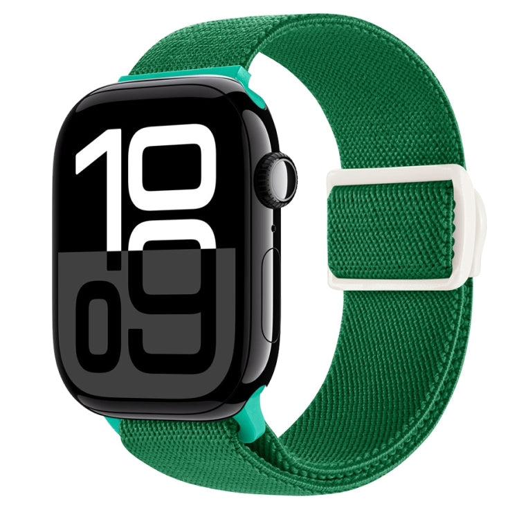 Carbon Fiber Texture Snap Buckle Nylon Watch Band, For Apple Watch Series 10 46mm, For Apple Watch Series 10 42mm, For Apple Watch SE 2023 44mm