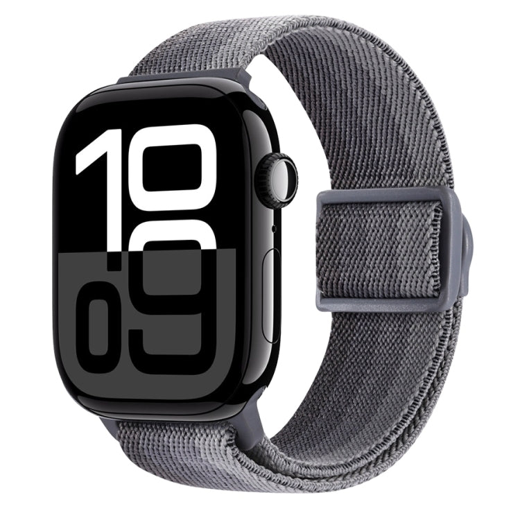 Carbon Fiber Texture Snap Buckle Nylon Watch Band, For Apple Watch Series 10 46mm, For Apple Watch Series 10 42mm, For Apple Watch SE 2023 44mm