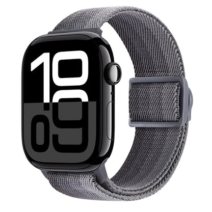 Carbon Fiber Texture Snap Buckle Nylon Watch Band, For Apple Watch Series 10 46mm, For Apple Watch Series 10 42mm, For Apple Watch SE 2023 44mm