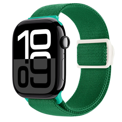 Carbon Fiber Texture Snap Buckle Nylon Watch Band, For Apple Watch Series 10 46mm, For Apple Watch Series 10 42mm, For Apple Watch SE 2023 44mm