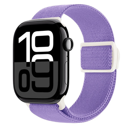 Carbon Fiber Texture Snap Buckle Nylon Watch Band, For Apple Watch Series 10 46mm, For Apple Watch Series 10 42mm, For Apple Watch SE 2023 44mm