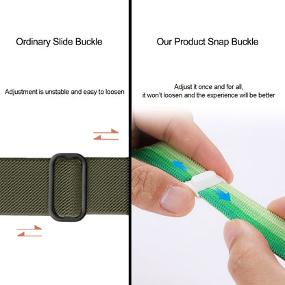 Carbon Fiber Texture Snap Buckle Nylon Watch Band, For Apple Watch Series 4 40mm, For Apple Watch Series 3 38mm, For Apple Watch Series 3 42mm