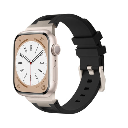 Loners Liquid Silicone Watch Band, For Apple Watch Series 7 45mm, For Apple Watch SE 44mm, For Apple Watch Series 6 44mm