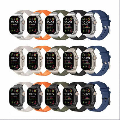 Loners Liquid Silicone Watch Band, For Apple Watch Series 5 44mm, For Apple Watch Series 4 44mm, For Apple Watch Series 3 42mm