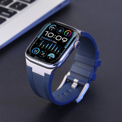 Loners Liquid Silicone Watch Band, For Apple Watch Series 7 45mm, For Apple Watch SE 44mm, For Apple Watch Series 6 44mm
