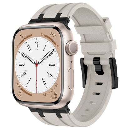 Stone Grain Liquid Silicone Watch Band, For Apple Watch SE 2023 44mm, For Apple Watch Ultra 2 49mm, For Apple Watch Series 9 45mm, For Apple Watch Ultra 49mm