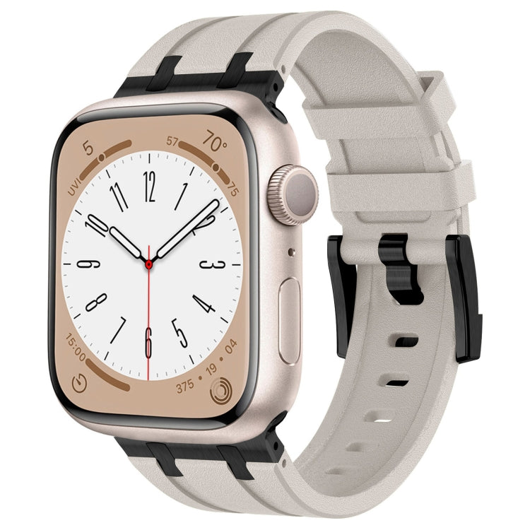 Stone Grain Liquid Silicone Watch Band, For Apple Watch Series 2 42mm, For Apple Watch 42mm