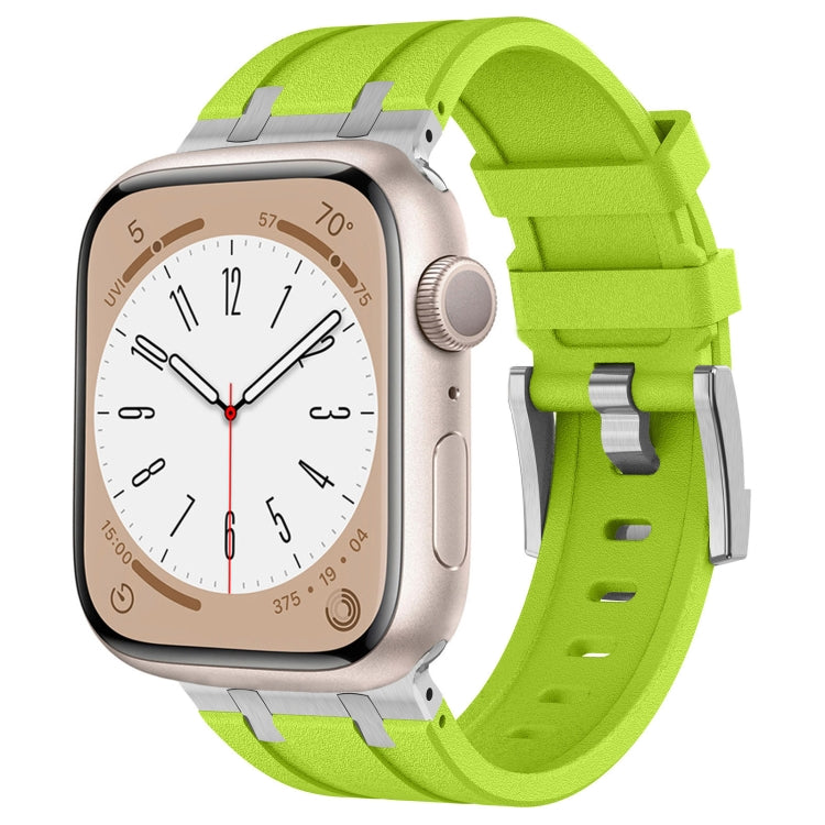 Stone Grain Liquid Silicone Watch Band, For Apple Watch Series 2 42mm, For Apple Watch 42mm