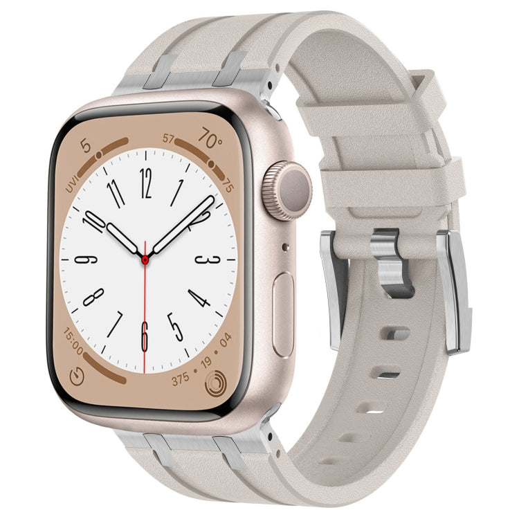 Stone Grain Liquid Silicone Watch Band, For Apple Watch Series 2 42mm, For Apple Watch 42mm