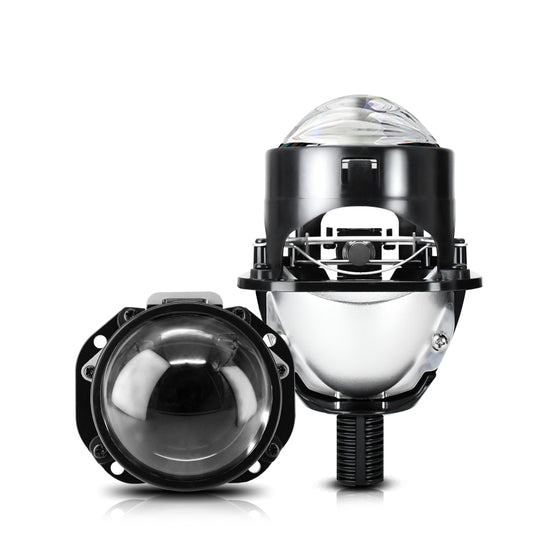 T02 1 Pair 2.5 inch Car Bifocal LED Lens Headlight, Left Driving, T02