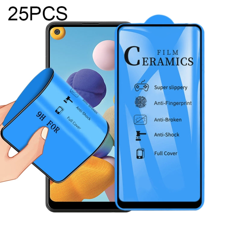 25 PCS 2.5D Full Glue Full Cover Ceramics Film, For Xiaomi Mi 9T, For Xiaomi Mi Play, For Xiaomi Redmi K30, For Xiaomi Redmi Note 8, For Xiaomi Redmi Note 8T, For Xiaomi Redmi Note 8 Pro, For Samsung Galaxy A01, For Samsung Galaxy A21                  ...