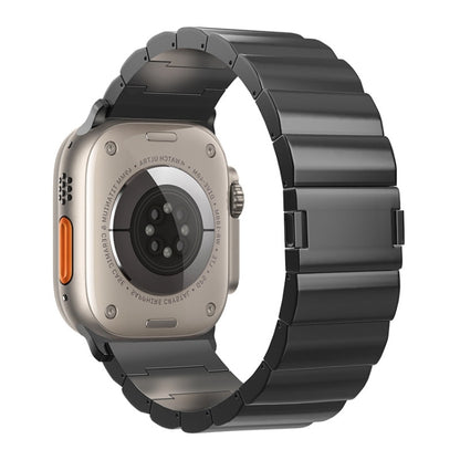 One-Bead Magnetic Buckle Titanium Metal Watch Band, For Apple Watch Series 10 46mm, For Apple Watch Series 10 42mm, For Apple Watch SE 2023 44mm, For Apple Watch SE 2023 40mm, For Apple Watch Ultra 2 49mm, For Apple Watch Series 9 45mm                 ...