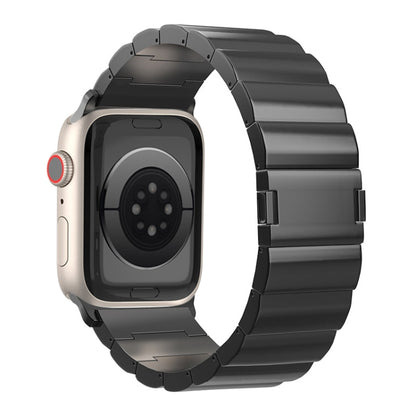One-Bead Magnetic Buckle Titanium Metal Watch Band, For Apple Watch Series 7 41mm, For Apple Watch Series 7 45mm, For Apple Watch SE 40mm, For Apple Watch SE 44mm, For Apple Watch Series 6 40mm, For Apple Watch Series 6 44mm, For Apple Watch Series 5 4...
