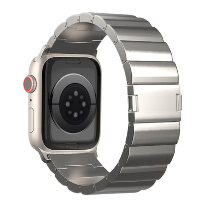 One-Bead Magnetic Buckle Titanium Metal Watch Band, For Apple Watch Series 7 41mm, For Apple Watch Series 7 45mm, For Apple Watch SE 40mm, For Apple Watch SE 44mm, For Apple Watch Series 6 40mm, For Apple Watch Series 6 44mm, For Apple Watch Series 5 4...