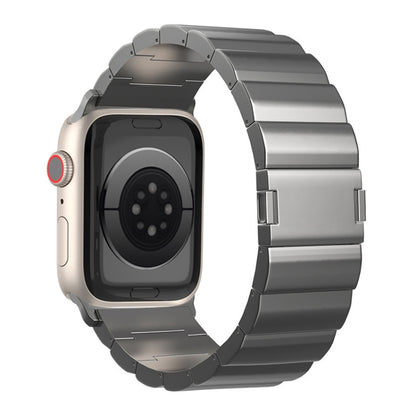 One-Bead Magnetic Buckle Titanium Metal Watch Band, For Apple Watch Series 7 41mm, For Apple Watch Series 7 45mm, For Apple Watch SE 40mm, For Apple Watch SE 44mm, For Apple Watch Series 6 40mm, For Apple Watch Series 6 44mm, For Apple Watch Series 5 4...
