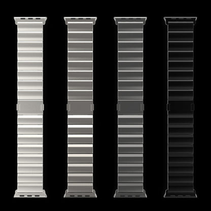 One-Bead Magnetic Buckle Titanium Metal Watch Band, For Apple Watch Series 10 46mm, For Apple Watch Series 10 42mm, For Apple Watch SE 2023 44mm, For Apple Watch SE 2023 40mm, For Apple Watch Ultra 2 49mm, For Apple Watch Series 9 45mm                 ...
