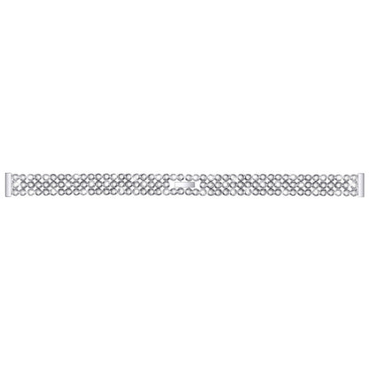 Diamond-studded Stainless Steel Replacement Wrist Strap, For Xiaomi Mi Band 3 / 4