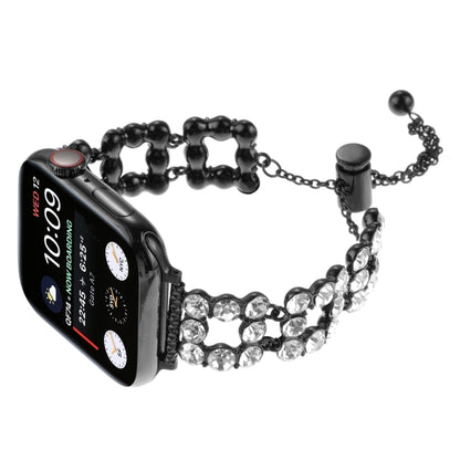 Rhinestone Metal Bracelet Watch Band, For Apple Watch SE 2023 44mm, For Apple Watch SE 2023 40mm, For Apple Watch Ultra 2 49mm, For Apple Watch Series 9 45mm, For Apple Watch Series 9 41mm, For Apple Watch Ultra 49mm, For Apple Watch Series 8 41mm     ...