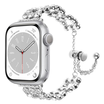 Rhinestone Metal Bracelet Watch Band, For Apple Watch SE 2023 44mm, For Apple Watch SE 2023 40mm, For Apple Watch Ultra 2 49mm, For Apple Watch Series 9 45mm, For Apple Watch Series 9 41mm, For Apple Watch Ultra 49mm, For Apple Watch Series 8 41mm     ...