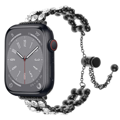 Rhinestone Metal Bracelet Watch Band, For Apple Watch SE 40mm, For Apple Watch SE 44mm, For Apple Watch Series 6 40mm, For Apple Watch Series 6 44mm, For Apple Watch Series 5 44mm, For Apple Watch Series 5 40mm, For Apple Watch Series 4 44mm           ...