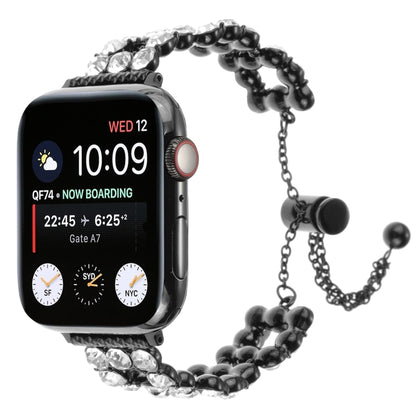 Rhinestone Metal Bracelet Watch Band, For Apple Watch SE 40mm, For Apple Watch SE 44mm, For Apple Watch Series 6 40mm, For Apple Watch Series 6 44mm, For Apple Watch Series 5 44mm, For Apple Watch Series 5 40mm, For Apple Watch Series 4 44mm           ...
