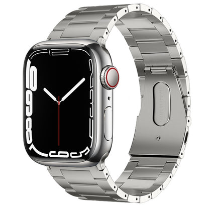 PG63 Three-Bead Protrusion Titanium Metal Watch Band, For Apple Watch Series 10 46mm, For Apple Watch Series 10 42mm, For Apple Watch SE 2023 44mm, For Apple Watch SE 2023 40mm, For Apple Watch Ultra 2 49mm, For Apple Watch Series 9 45mm               ...