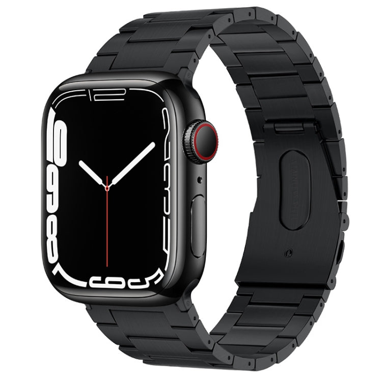 PG63 Three-Bead Protrusion Titanium Metal Watch Band, For Apple Watch Series 6 40mm, For Apple Watch Series 6 44mm, For Apple Watch Series 5 44mm, For Apple Watch Series 5 40mm, For Apple Watch Series 4 44mm, For Apple Watch Series 4 40mm              ...