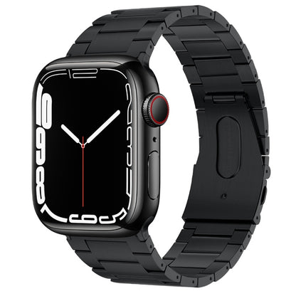 PG63 Three-Bead Protrusion Titanium Metal Watch Band, For Apple Watch Series 6 40mm, For Apple Watch Series 6 44mm, For Apple Watch Series 5 44mm, For Apple Watch Series 5 40mm, For Apple Watch Series 4 44mm, For Apple Watch Series 4 40mm              ...