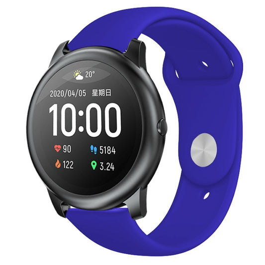 Silicone Reverse Buckle Replacement Wrist Strap, For Xiaomi Haylou Solar