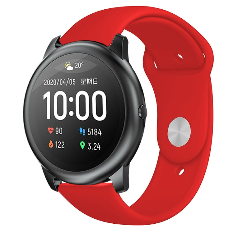 Silicone Reverse Buckle Replacement Wrist Strap, For Xiaomi Haylou Solar