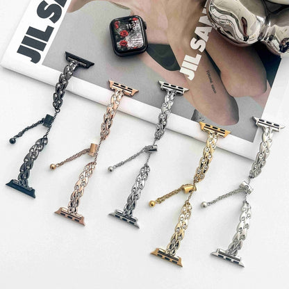 Rhinestone Peacock Metal Bracelet Watch Band, For Apple Watch SE 2023 44mm, For Apple Watch SE 2023 40mm, For Apple Watch Ultra 2 49mm, For Apple Watch Series 9 45mm, For Apple Watch Series 9 41mm, For Apple Watch Ultra 49mm, For Apple Watch Series 8 4...