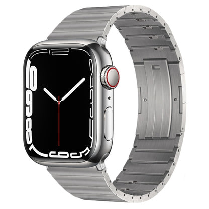 PG65 Single Bead Bamboo Joint Spring Bars Titanium Metal Watch Band, For Apple Watch Series 10 46mm, For Apple Watch Series 10 42mm, For Apple Watch SE 2023 44mm, For Apple Watch SE 2023 40mm, For Apple Watch Ultra 2 49mm, For Apple Watch Series 9 45mm...