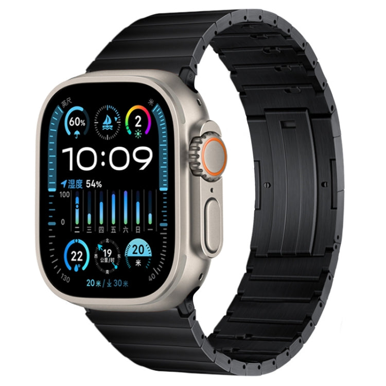 PG65 Single Bead Bamboo Joint Spring Bars Titanium Metal Watch Band, For Apple Watch Series 10 46mm, For Apple Watch Series 10 42mm, For Apple Watch SE 2023 44mm, For Apple Watch SE 2023 40mm, For Apple Watch Ultra 2 49mm, For Apple Watch Series 9 45mm...